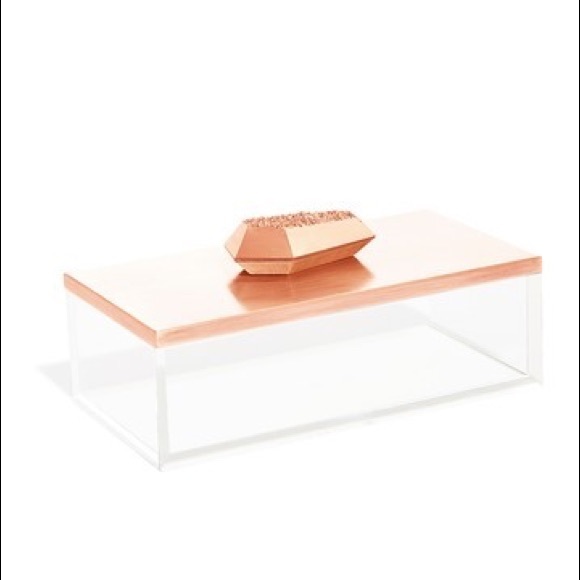 Kendra Scott 14K Rose Gold Rectangle Acrylic Box
